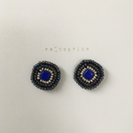 ビーズ刺繍ピアスQ-02