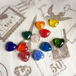 ハートのシンプル樹脂ピアス