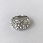 【Swarovski】リング13号　指輪　キラキラ　グルーデコ