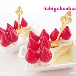 *いちごショートケーキのアクセサリートレー*