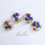 ぷっくりカラフルなビーズのピアス【ピアス・イヤリング】/プチプラ/レジン/ノンホールピアス/かわいい/レジン/人気/浴衣/春/夏