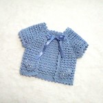 【犬服・ニット】ボレロ・小花モチーフ　＜完成品＞