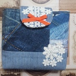 Pretty jeans　デニムとレースの大人可愛いスナップとめ移動ポケット