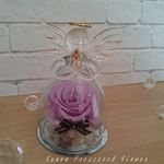 【プリザーブドフラワー】ガラスのエンジェル パープル