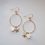 ≪14kgf≫ mother of pearl hoop pierce