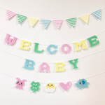 ♦︎再販③♦︎名入れ可♡WELCOME BABY ガーランド