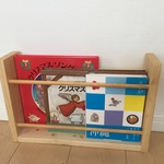 この中に入るのは絵本だな！（絵本棚、ブックシェルフ）（幅：約40cm）
