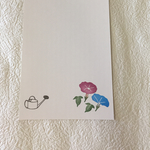 朝顔とジョウロのはんこ