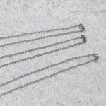 304ステンレス 2mm　２本セット　ネックレスチェーン　シルバー　B-４０cm