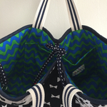 K様ご予約　Geometric monotone&green wave  reversible tote　計4点