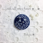 星のロンド 刺繍ヘアゴム ブローチ