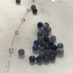  天然石【ソーダライト 丸ビーズ 3mm】 30粒 ★送料無料★