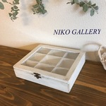 《ジュエリーボックス》 アクセサリーケース アンティーク調 白