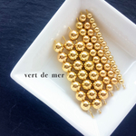 【4.6.8mm 計60個】ゴールド 丸玉 3size mix