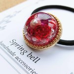red rose in the ice ヘアゴム　レジン