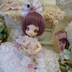 *～ペール・ライラック～* ミニスウィーツドール*オビツ11*ドレスset