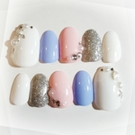 Silver Marine Nail Pink×Aqua