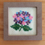 クロスステッチ＊アジサイ＊