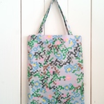夏のおさんぽバック flower bed グレー(ミナペルホネン) ハンドメイド