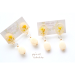 キャンディーピアス、イヤリング yellow