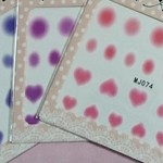 チークネイルシール3枚セットでーす♪/ピンク/パープル/ラベンダー/ウォーターシール