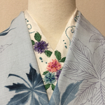 正絹アジサイ刺繍半襟