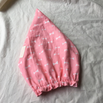 4重ガーゼキャップ#リボンpink