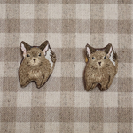 《ぺこ様専用》デグーの刺繍ブローチ