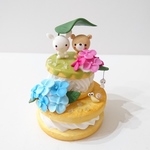 紫陽花クッキーサンド(くま&うさぎ)