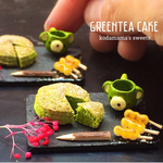 ミニチュア 抹茶のケーキとくまカップのセット