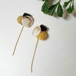 ボタンピアス/イヤリング