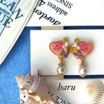 【訳あり品】海色♡コットンパールピアス
