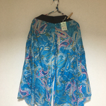 春春子様専用 M マヤパンツ 水色ペイズリー （17-4）