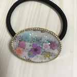 お花と楽譜のヘアゴム