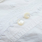 丸形 高瀬貝　貝ボタン#bt007 1穴11.5mm C/#Tクリーム　*10個セット* 