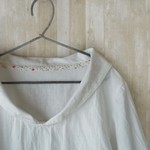 Msize 小さなセーラー襟のシャツ　white