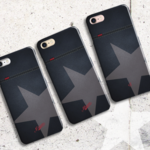 iPhone11/iPhone11Pro/iPhone11ProMax/iPhoneXR対応 スマホケース〈星〉ワンスター ブラックデニム〈iPhoneケース〉お揃い ペア 名入れ メンズ