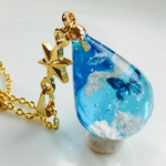 miniそらだまネックレス:)ブルーカラー