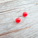 パールボタン ＃484T 1穴 10mm C/# RED レッド **30個セット** 