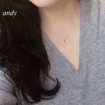 New Cz Horse Shoe Gold Necklase