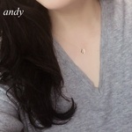 New Cz Horse Shoe Silver Necklase