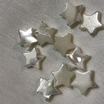 再販《限定1セット》 訳あり 天然石【マザーオブパール 星型 ビーズ 10mm】 10粒 ★送料無料★