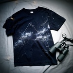  手描き  星座図鑑Tシャツ 　men's