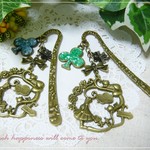 ☆アンティーク調アリスチャームのブックマーク(リース)☆