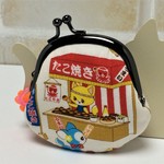 はいから横町の夏祭り♪がま口ポーチ＊白11
