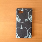 *受注製作*ミナペルホネン*メラ チャコール*mina perhonen*iPhoneケース*iPhoneカバー*スマホケース*スマホカバー