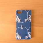 *受注製作*ミナペルホネン*メラ ブルー*mina perhonen*iPhoneケース*iPhoneカバー*スマホケース*スマホカバー