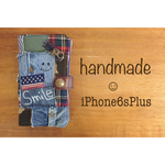 ☺︎刺繍入りiPhone6sPlus手帳型ケース☺︎