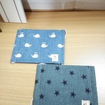 マスクセット キッズサイズ ブルー系 くじら&スター