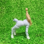 Ｂ品 ケンタウロス 紫 普通肌(フレッシュ寄り)素体 オビツ11サイズ 